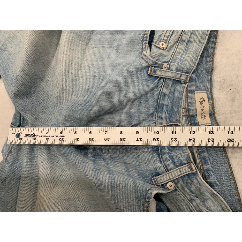 Madewell Womens Perfect Summer Jean 29 Light Blue Coastal High Rise Tapered Leg - Picture 9 of 12